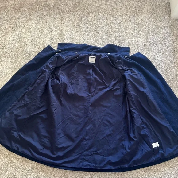 Old Navy Deep Blue Double Breasted Wool Coat - Picture 6 of 12